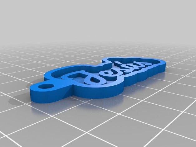 jes&uacutes Anahtarlık özelleştirilmiş 3D print model - Mito3D