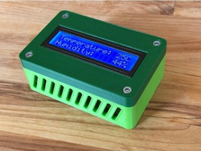 boitier &eacutecran lcd i2c electronics arduino case holder mount 3d print model - Mito3D