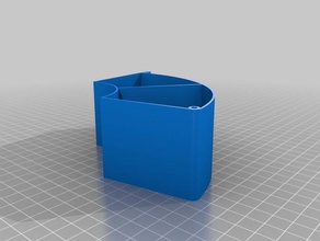 my customized spool drawer storage box 2 section tool holders boxes 3d print model - Mito3D