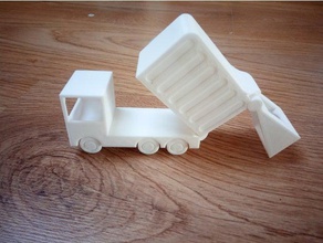 garbage truck - Spielzeug Spiel Zubehör Auto Kinder kein support drucken Ort 3d print model - Mito3D