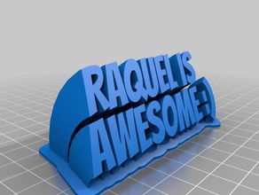 raquel awesome office customized 3d print model - Mito3D