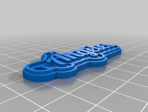 &aacutengeles keychains customized 3d print model - Mito3D