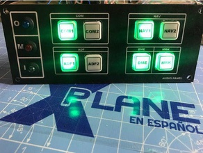 panel de audio juegos la cabina simulacion aerea xplane 3d print model - Mito3D