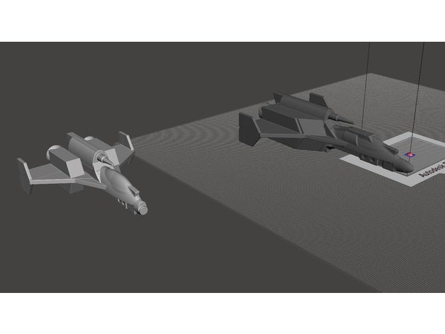 robotech rrt un ref Geier aero-space-fighter Spiele un-expedition wargame 3D print model - Mito3D