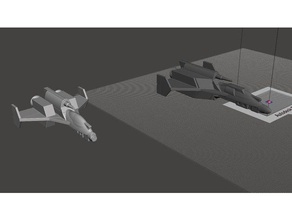 robotech rrt de l'onu ref vautour aero-space fighter jeux expédition wargame 3d print model - Mito3D
