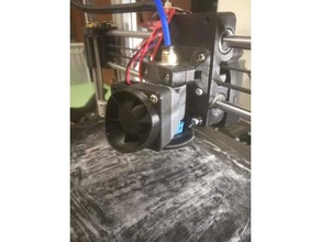 40mm fan intake lip 3d printer parts grill duct 3d print model - Mito3D