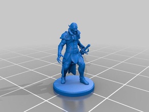 vampire miniature toy game accessories 3dprintable dungeons dragons tabletop 3d print model - Mito3D