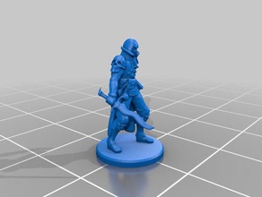 humanoid cultist miniature 4 toy game accessories 3dprintable dungeons dragons tabletop 3d print model - Mito3D