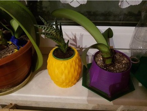 innentopf fuer ananas-topf ao ar livre jardim blumentopf abacaxi plantas um vaso de planta 3d print model - Mito3D