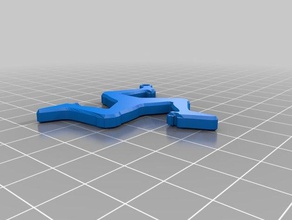 3 patas hombre anillo de claves 3d impresión 3d print model - Mito3D