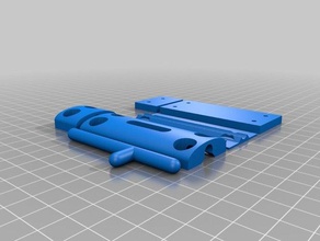 slide lock back 3d printing cabinet drawer 3d print model - Mito3D