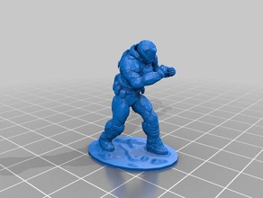 doom slayer video juegos juego de mesa minatures 3d print model - Mito3D