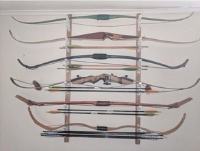 archery bow rack sport outdoors 3d print model - Mito3D