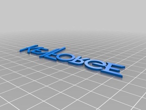 keyforge logotipo de letras juegos 3d print model - Mito3D