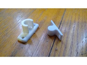 door latch no supports household 3d print model - Mito3D