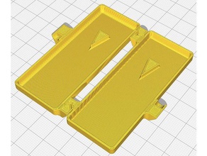 pequena caixa de gotas para os olhos organização caso trava ímã 3d print model - Mito3D