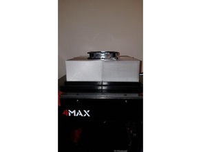 4max capa da base de dados 3d a impressora partes anycubic deckel fã haube lftung topo 3d print model - Mito3D