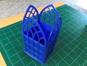 azul stainded de vidrio sentra azulejo reciclaje y almacenamiento La impresión en 3d boardgame juegos mesa 3d print model - Mito3D