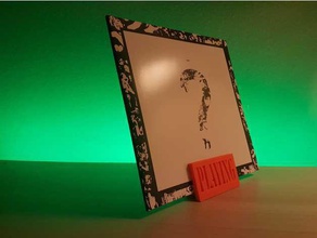 vinyl stand audio holder record 3d print model - Mito3D
