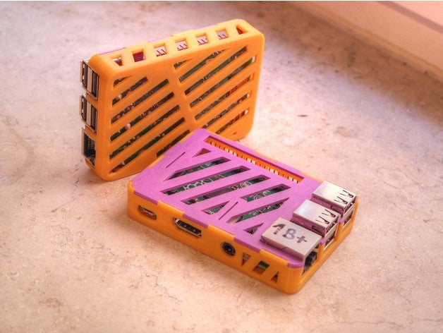 ahududu 1b+2+ durumda pi bilgisayar 2b kasa raspberry raspi esas alındığı kol 3D print model - Mito3D