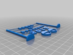 lente 2019 i segni loghi personalizzato 3d print model - Mito3D
