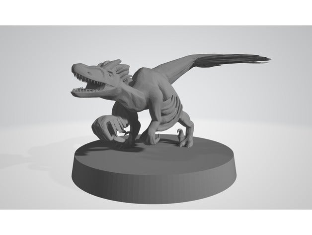 deinonychus mini giochi dinosauro dnd dungeons dragons di gioco in miniatura pathfinder raptor ruolo rpg da tavolo toh tomba annientamento 3D print model - Mito3D