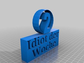 idiot 2 interactifs l'art 3d print model - Mito3D
