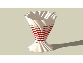 Blumen-vase Dekor Blumen Blumenvasen 3d print model - Mito3D