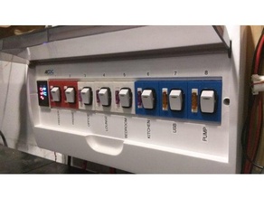 distribution board breaker panel Einbaurahmen - Elektronik box Sicherung Schalter 3d print model - Mito3D