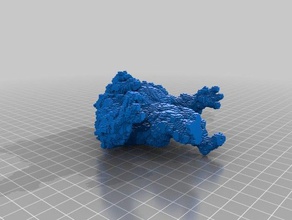 voxel-magma-elementar Skulpturen 3d print model - Mito3D