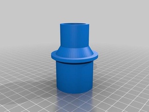 my customized vacuum hose adapter 3 parts 3d print model - Mito3D