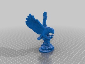 voxel-Adler Skulpturen 3d print model - Mito3D