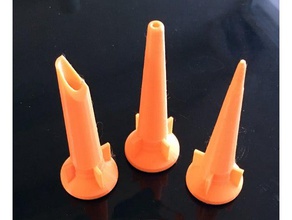 sealant cartridge nozzle set hand tools acrylic adhesive bathroom diy kitchen silicone 3d print model - Mito3D