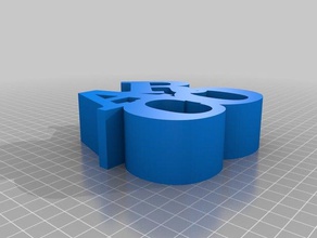 personalizado palabra escultura arco esculturas 3d print model - Mito3D