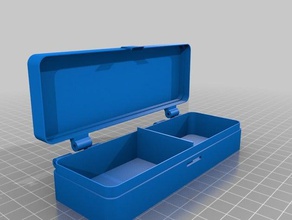 meine angepasste aufklappbaren box Organisation 3d print model - Mito3D