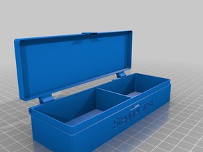 mon personnalisés à charnière de la boîte 1 organisation 3d print model - Mito3D
