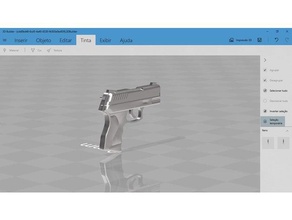 Pistole 380 - Spielzeug Spiel Zubehör 3d print model - Mito3D