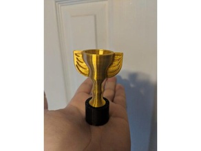 palm size trophy cup stand props award 3d print model - Mito3D
