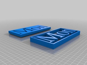 mon signs logos customized 3d print model - Mito3D