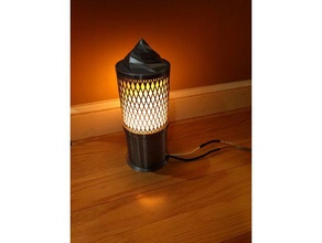 flickering flame lantern decor decorative electric lamp light lighting 3d print model - Mito3D