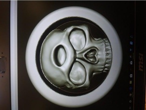3ème oeil crâne d'oreille de tunnel la mode boucle bijoux 3d print model - Mito3D