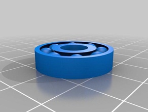 cojinete de bolas 22 mm od 8 agujero 5 alto herramientas personalizado rodamiento 3d print model - Mito3D