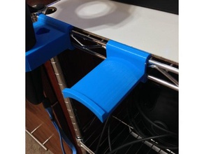 grille support de casque bureau le clip 3d print model - Mito3D