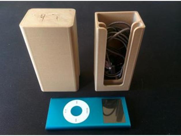 ipod nano headphones box audio 3D print model - Mito3D