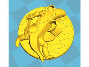banana cavaliere v9 eroe caduto giochi 28mm dnd fantasia marcatore in miniatura miniature wargames-giochi di guerra warhammer 3d print model - Mito3D