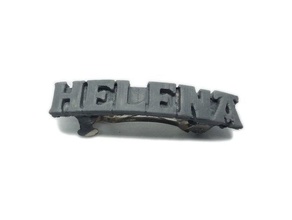 helena personalized hair barrete 40-45 accessories 3d print model - Mito3D