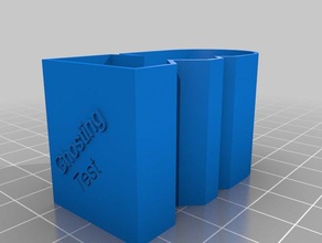 basit ghosting testi 3d baskı testleri kalibrasyon test yazdırma 3d print model - Mito3D