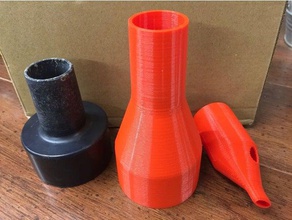 shop vac 2 12 1 14 reducer zip-lock bag air extractor adaptors hand tools shopvac vacuum sealer 3d print model - Mito3D
