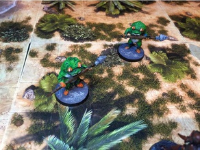froggle spears savaşçılar oyuncak oyun aksesuarlar dnd dungeons dragons pathfinder rol yapma rpg 3d print model - Mito3D