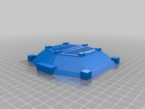 futuriste grue de base jeux 3d print model - Mito3D
